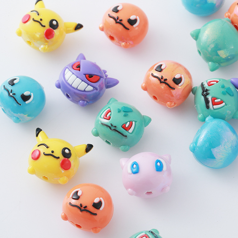 Phone Accessories Beads - 12 stuks Pokémon Bead DIY mobiele
