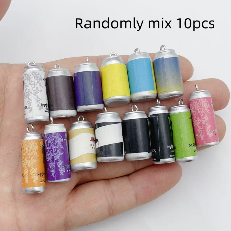 Phone Accessories Charms - 10 stuks mini simulatie drankblikjes hars