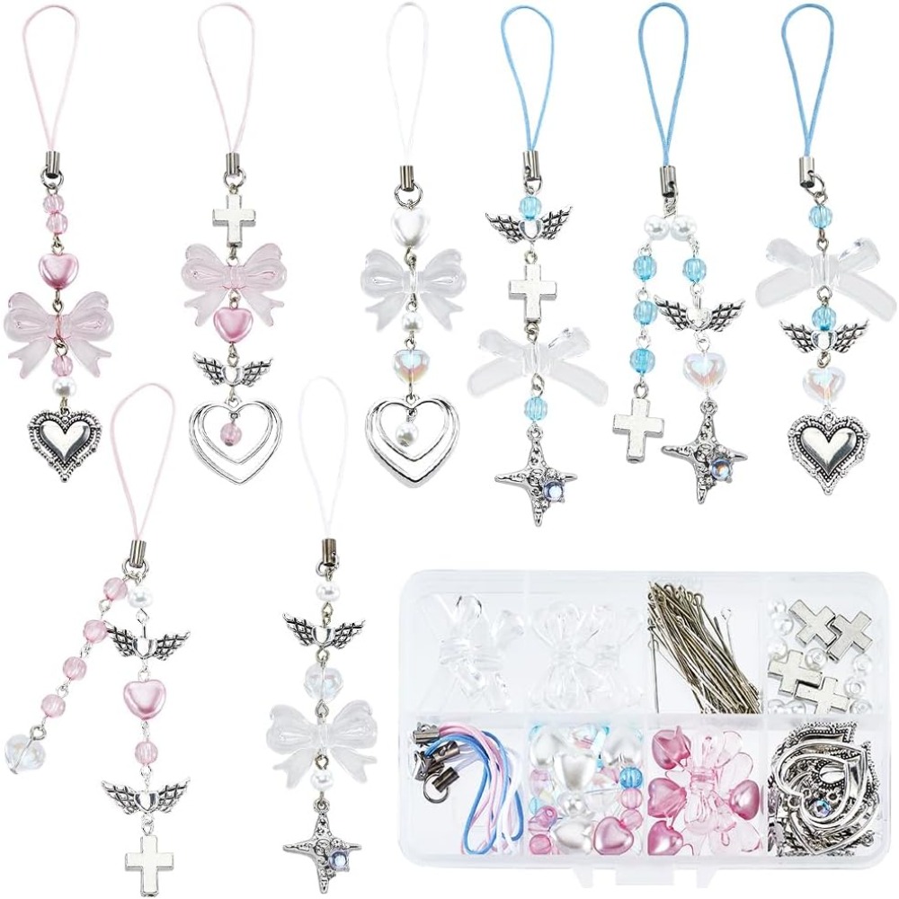 Phone Accessories Beads - 154 stuks DIY 8 sets telefoon