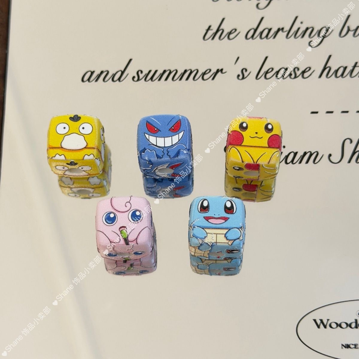 Phone Accessories Beads - 10 stuks Pikachu doorlopende kralenketting 14MM