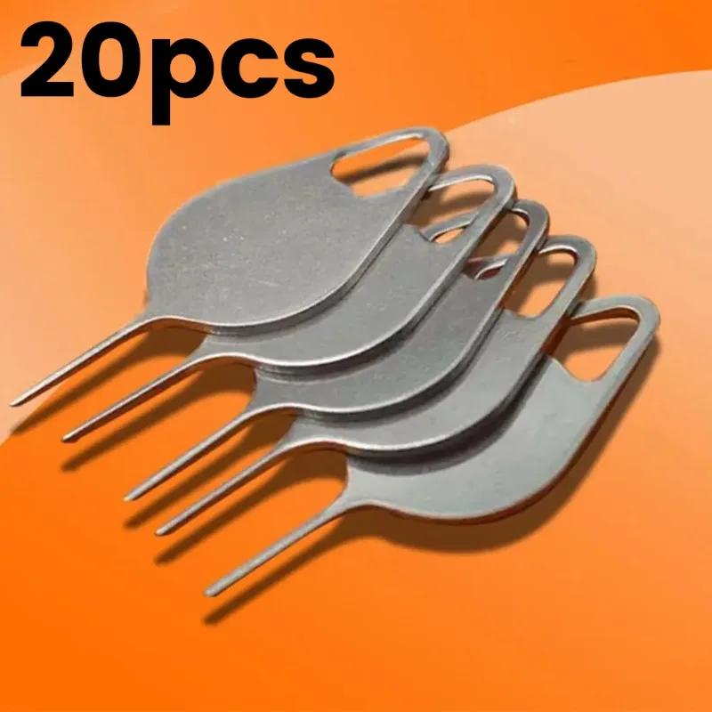 Sim Card Tool - 20 stuks universele simkaarthouder uitwerp-pin roestvrijstalen