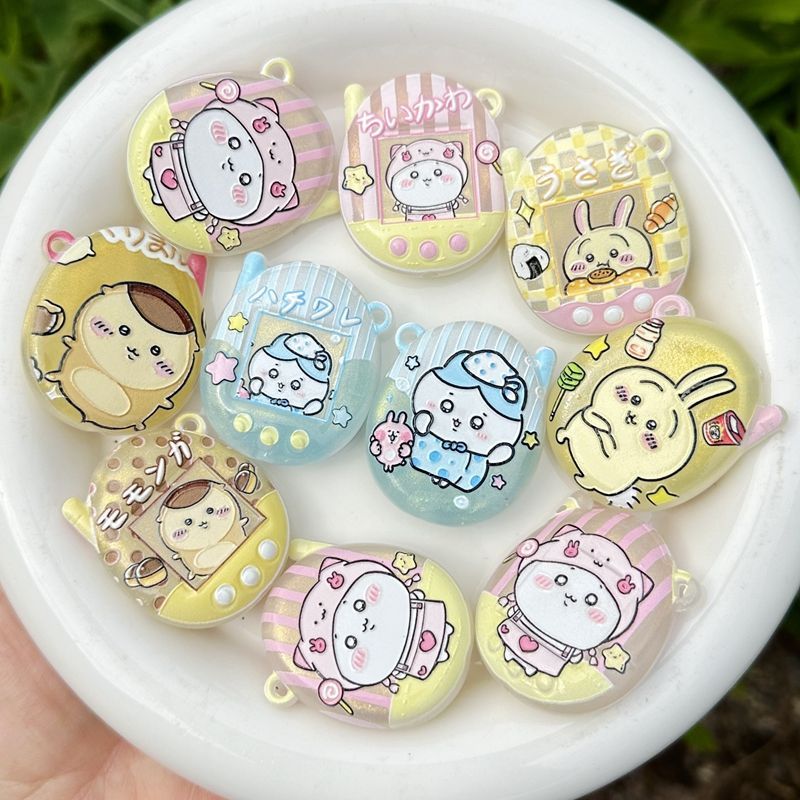 Phone Accessories Beads - Cartoon Lichtgevende Geprinte Chiikawa Sleutelhanger Tas