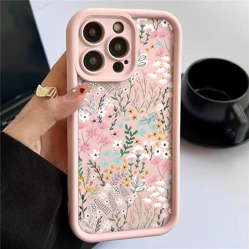 Phone Accessories Iphone - Roze hoge bamboe bloemenpatroon iPhone hoesje