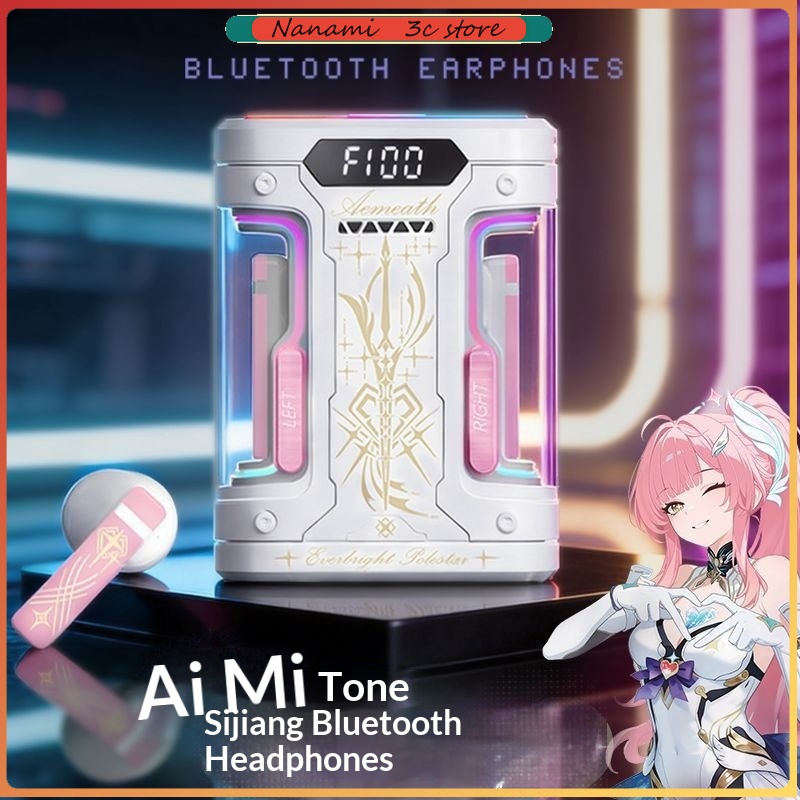 Bluetooth Earphone Tws - Anime Elysia TWS Bluetooth Oortelefoon Semi-In-Ear