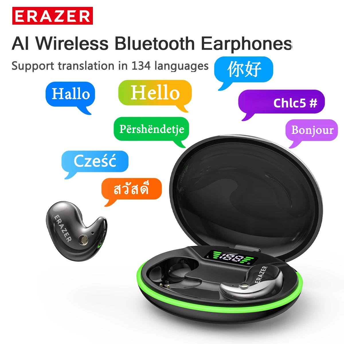 Bluetooth Earphone Tws - EARZER XF58 In-Ear Bluetooth Hoofdtelefoon Met