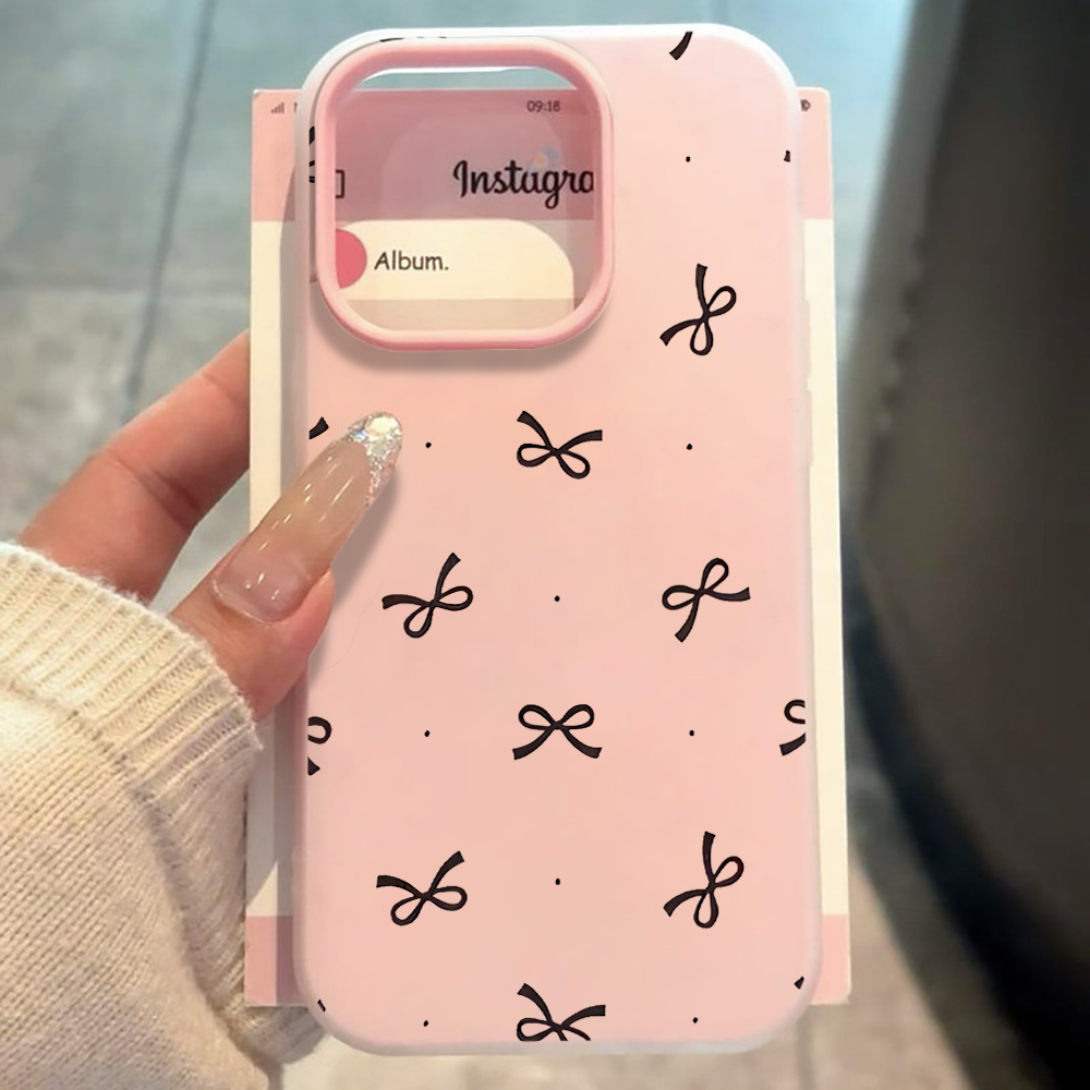 Phone Accessories Iphone - Schattig strikjes-polkadot INS telefoonhoesje voor iPhone