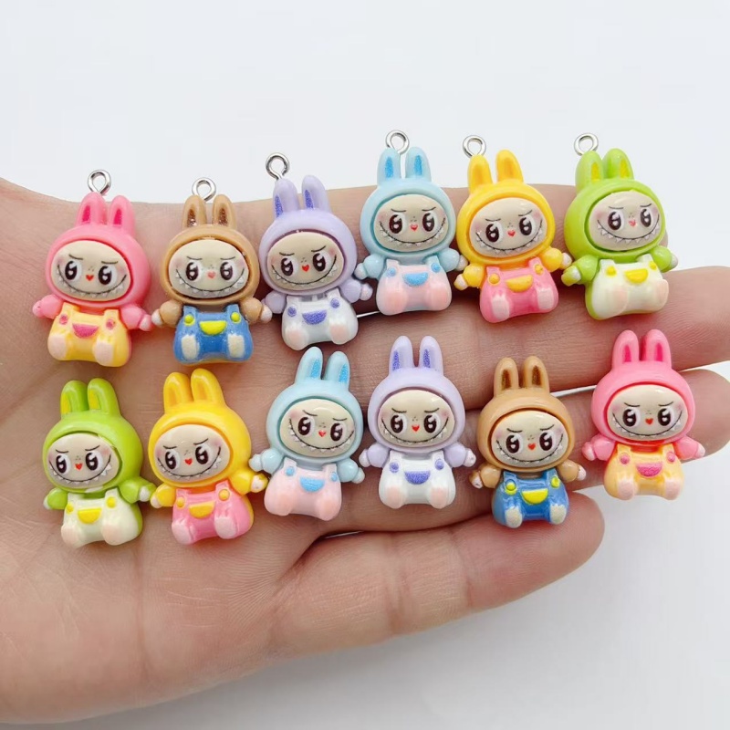 Phone Accessories Charms - 10 stuks Kawaii Konijn Aardbei Huis