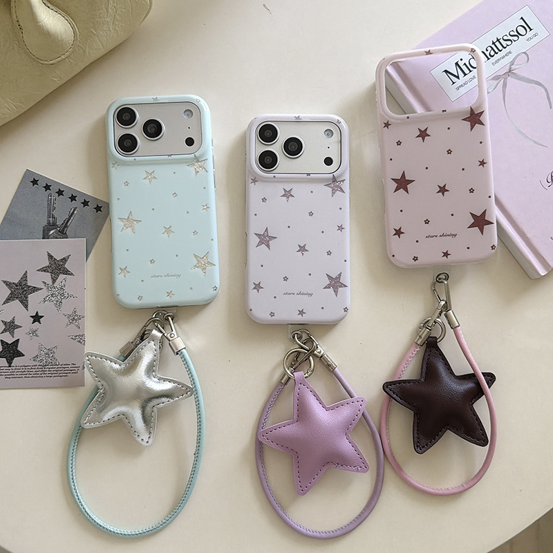 Phone Accessories Charms - Schattig Koreaans ster telefoonhoesje voor iPhone