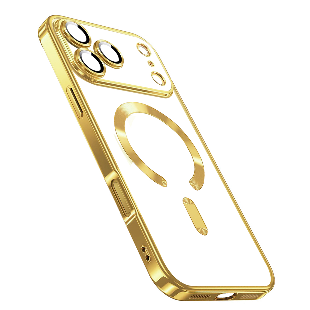 Phone Accessories Magnetic - Luxe Glitter Plating Clear Silicone Soft
