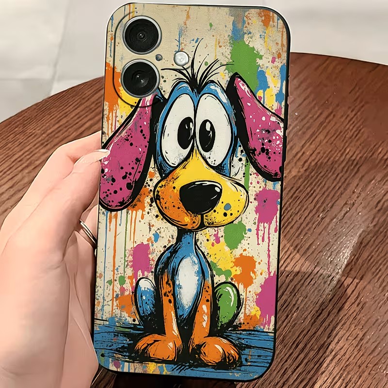 Graffiti gekleurde puppy TPU t - Phone Accessories Kiosk recensie en prijs