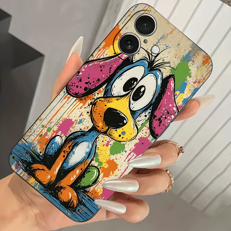 Graffiti gekleurde puppy TPU t - Phone Accessories Kiosk recensie en prijs