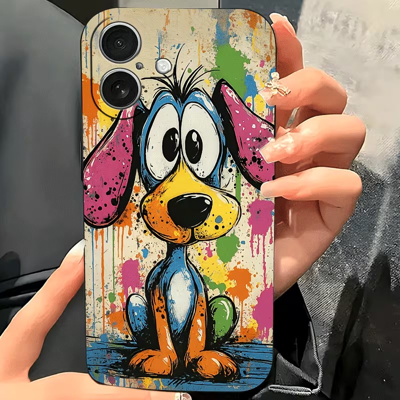 Graffiti gekleurde puppy TPU t - Phone Accessories Kiosk recensie en prijs