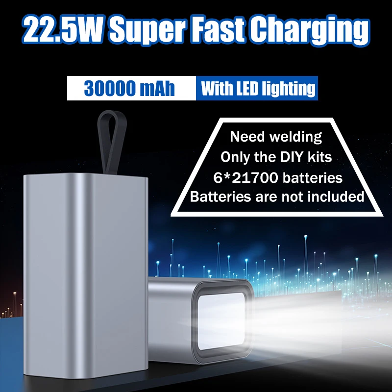 DIY 6×21700 Power Bank Case Ma - Led Flash Case recensie en prijs