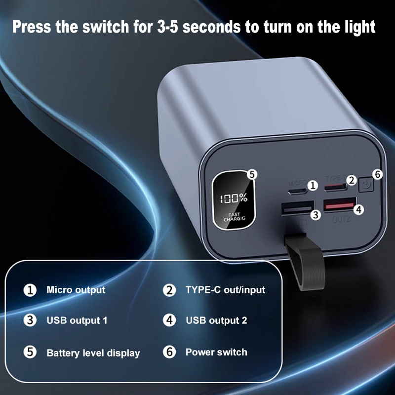DIY 6×21700 Power Bank Case Ma - Led Flash Case recensie en prijs