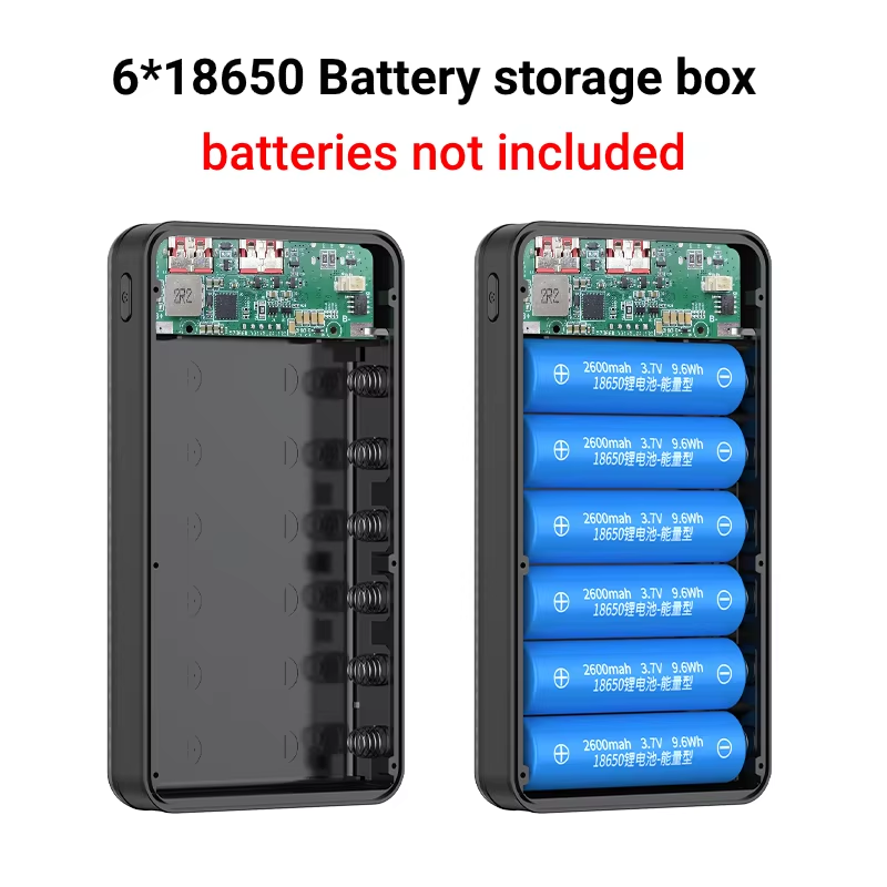 KEBIDUMEI DIY 6*18650 Batterij - Led Flash Case recensie en prijs