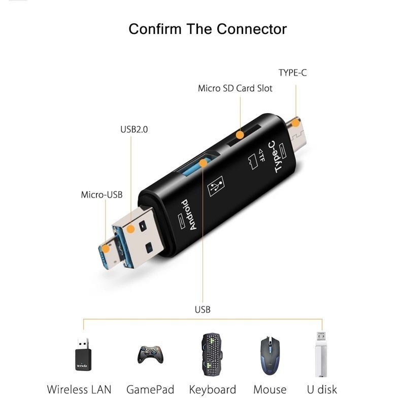 5 in 1 Multifunctionele Usb 2. - Phone Accessories Store recensie en prijs