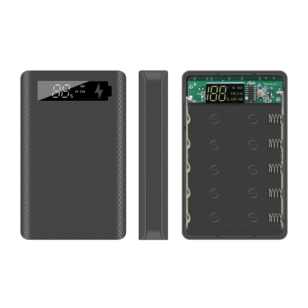 DIY Power Bank Case 5*18650 Ba - Led Flash Case recensie en prijs
