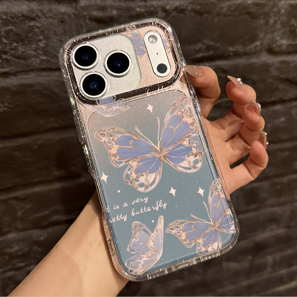 Luxe Blauwe Vlinder Glitter Te - Phone Accessories Iphone recensie en prijs
